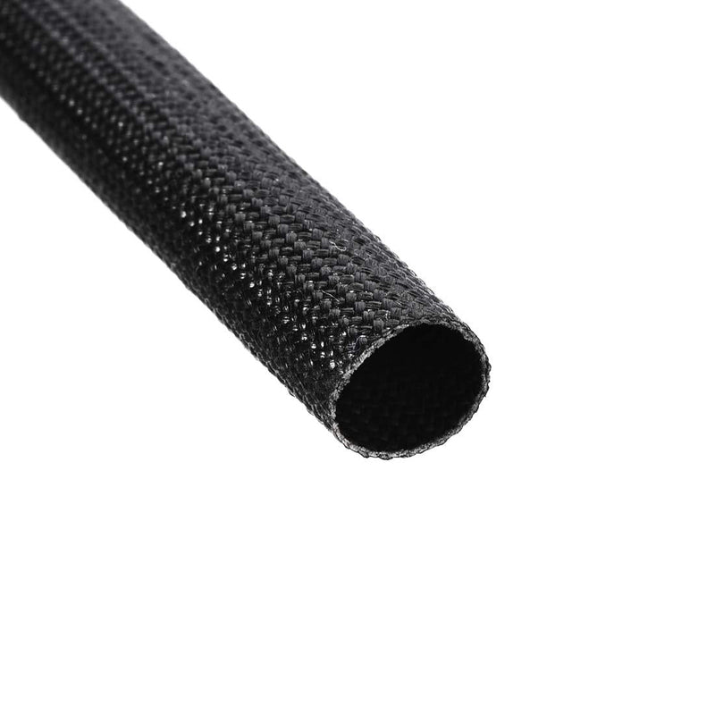  [AUSTRALIA] - uxcell Insulation Braid Sleeve, 33Ft-9mm High TEMP Silicone Fiberglass Sleeve Black