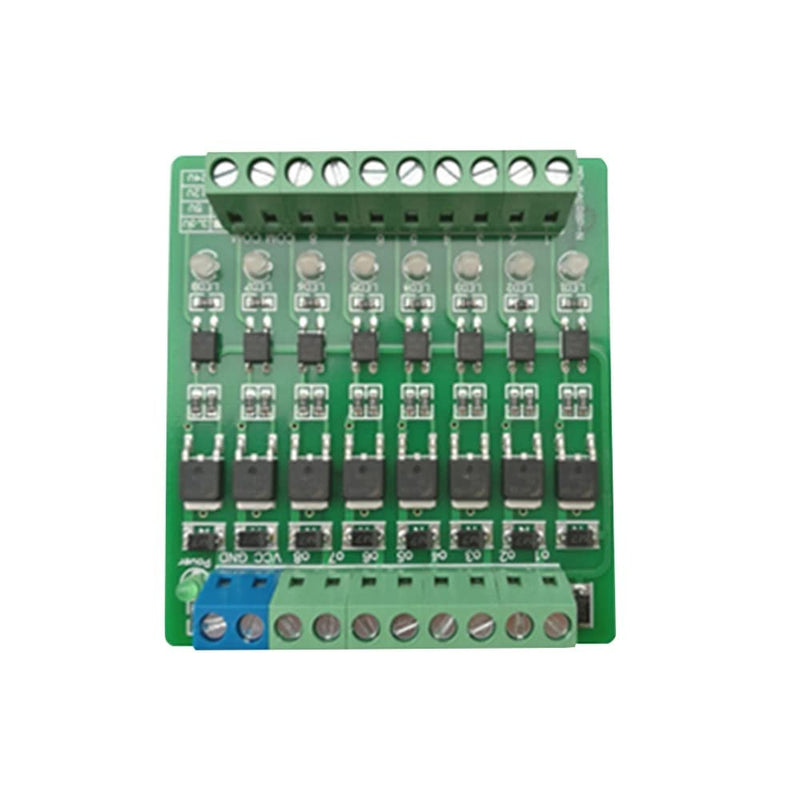  [AUSTRALIA] - Mosfet driver module, 8-channel PLC amplifier board driver board DC 3.3V/DC 5V optocoupler isolation DC amplification DC 3.3 V