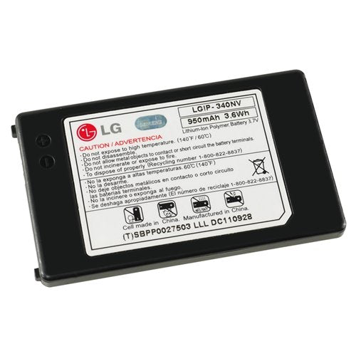 LG LGIP-340NV 950mAh Original OEM Battery for the LG Cosmos VN250 and Octane VN530 - Non-Retail Packaging - Black - LeoForward Australia
