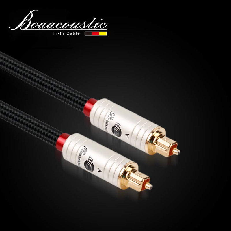  [AUSTRALIA] - JIB Boaacoustic HiFi Fiber Optical Audio Cable, Toslink Cable Male to Male (S/PDIF) - 6ft/2M 2 Meter