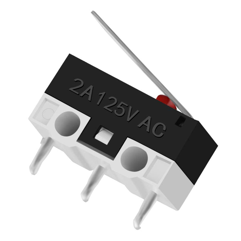  [AUSTRALIA] - CYT1073 AC 2A 125V 3Pin SPDT Limit Micro Switch Long Hinge Lever for Arduino (Pack of 30) by MUZHI