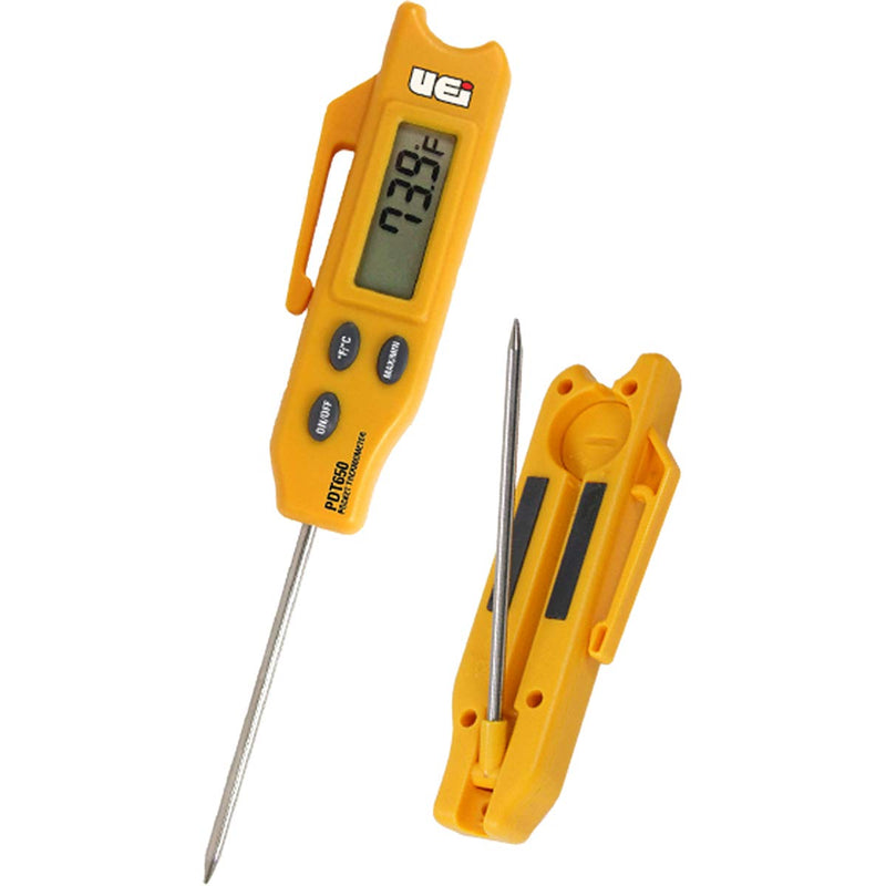  [AUSTRALIA] - UEi Test Instruments PDT650 Folding Pocket Digital Thermometer,Yellow 1