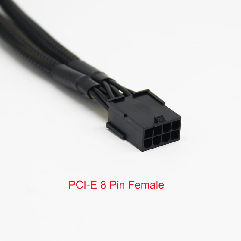  [AUSTRALIA] - XIWU PCI-e Splitter GPU VGA 8 Pin Female to Dual 8(6+2) Pin Male PCI Express Adapter Braided Sleeved Splitter Power Cable 12.5 inch (6 Pack)