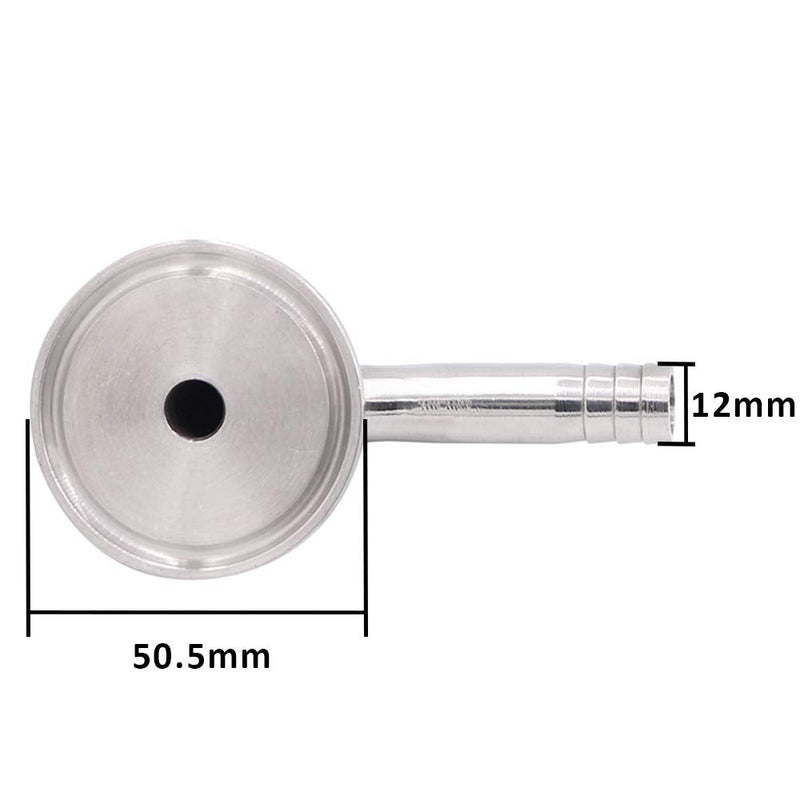  [AUSTRALIA] - DERNORD Sanitary Hose Barb Pipe Fitting 1.5" Tri Clamp ( 50.5MM Ferrule ) 90 Degree Elbow (Tube OD: 1/2"/12MM (1.5 Tri-clamp)) Tube OD: 1/2"/12MM (1.5 Tri-clamp)