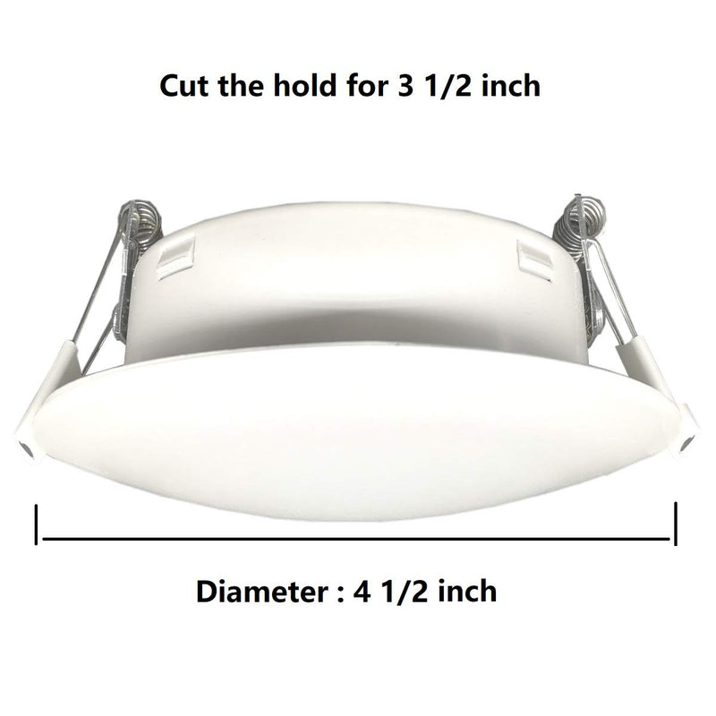  [AUSTRALIA] - KICORED LED RV Recessed Ceiling Light 4.5Inch DC12V Cabinet Light Interior Lighting for RV Motorhome Camper Caravan Trailer Boat, Warm White KICORED (1) 1