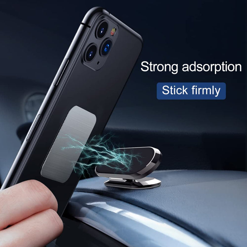  [AUSTRALIA] - TIQUS [3 Pack] Car Magnetic Phone Mount, Upgrade 8X Magnets Strong Magnet Cell Phone Holder,Dashboard 360° Rotation & Degrees View, for All Smartphone and Cellphone