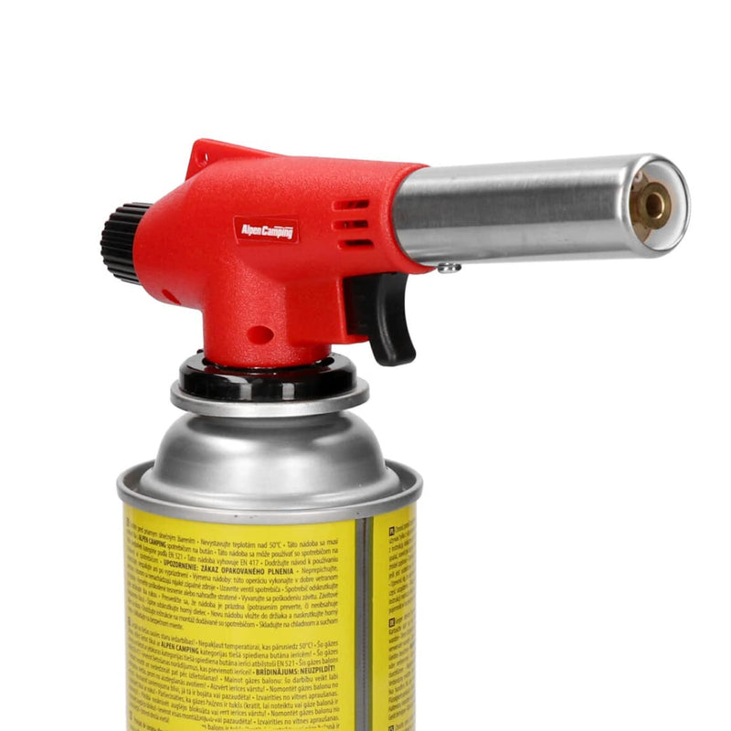  [AUSTRALIA] - Bunsen burner blowtorch Vulcano gas burner gas lighter blowtorch with piezo ignition for gas cartridges (soldering burner without cartridges) soldering burner without cartridges