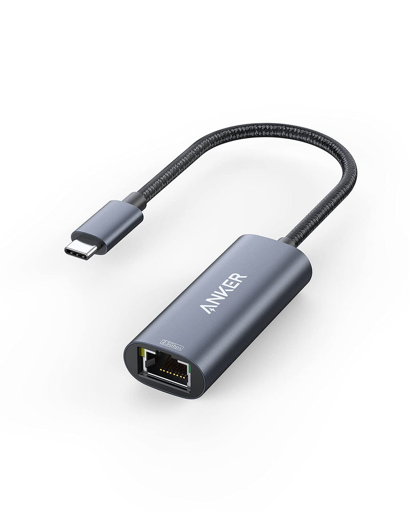  [AUSTRALIA] - Anker USB C to 2.5 Gbps Ethernet Adapter, PowerExpand USB C to Gigabit Ethernet Adapter, Aluminum Portable USB C Adapter, for MacBook Pro, MacBook Air 2018 and Later, iPad Pro 2018 and Later, XPS