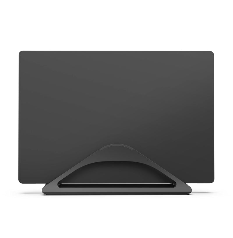  [AUSTRALIA] - HumanCentric Vertical Laptop Stand for Desks (Matte Black) | Adjustable Holder to Dock Apple MacBook, MacBook Pro, and Other Laptops to Organize Work & Home Office