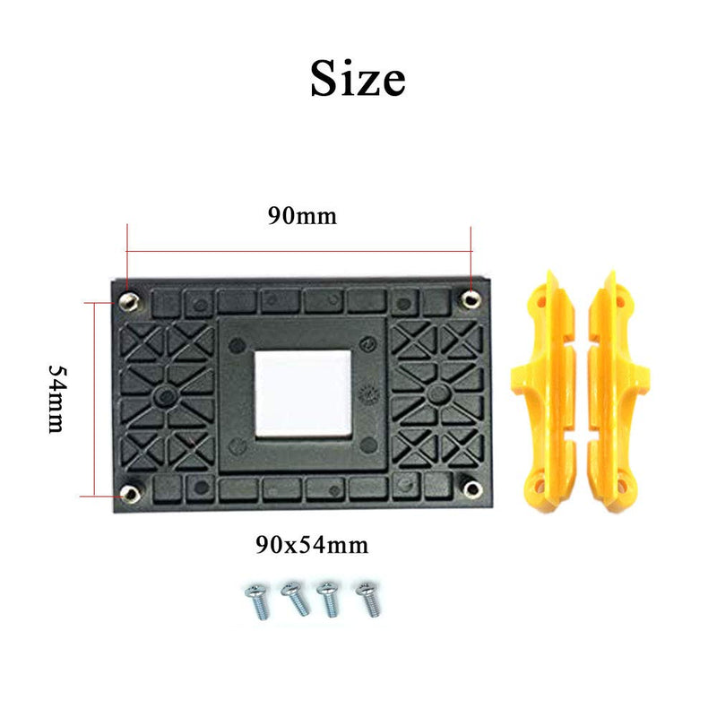  [AUSTRALIA] - Aimeixin AM4 CPU Heatsink Bracket,Socket Retention Mounting Bracket for Hook-Type Air-Cooled or Partially Water-Cooled Radiators, CPU Fan Bracket Base for AM4 (B350 X370 A320) (Yellow)