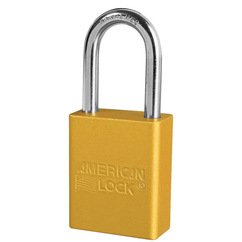  [AUSTRALIA] - American Lock-A1106YLW Lockout Padlock, KD, Yellow, 1/4 in. Dia.