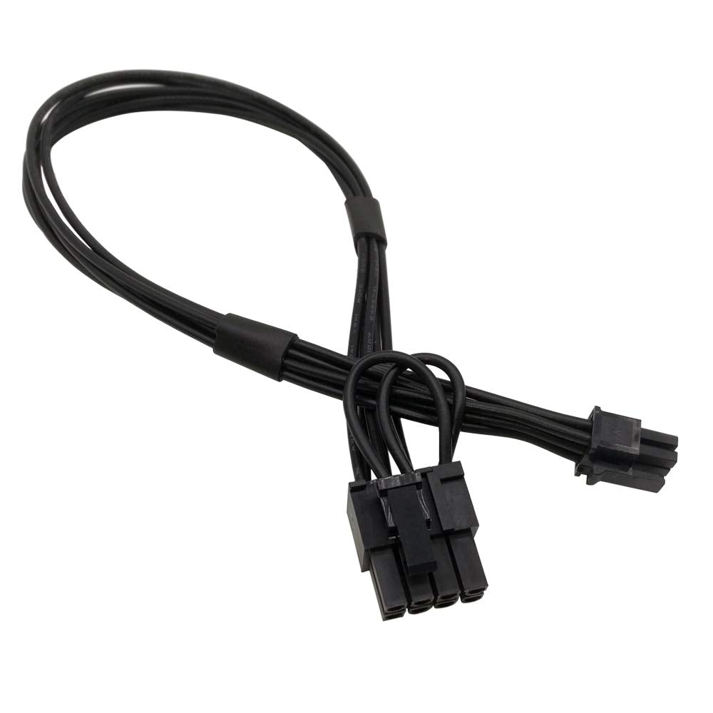  [AUSTRALIA] - COMeap Mini 6 Pin to 8 Pin (6+2) PCI Express Video Card Power Adapter Cable for Mac Pro Tower/Power Mac G5 14-inch(35cm) (Pack of 2)