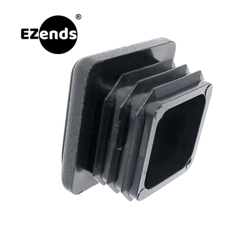  [AUSTRALIA] - EZends 1 Inch (10-14 Gauge) Polyethylene Square Tubing End Caps (10 PK) Plastic Plugs / End Caps / Plastic End Caps / Plastic Plugs for Square Tubing / Black Plastic Square Plugs / Cap Plug 10 10/14 USA