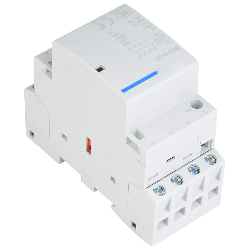  [AUSTRALIA] - Household AC Contactor 4P 20A 2NO 2NC 24V 220V/230V Household AC Contactor for DIN Rail Mount Low Power Consumption(220V/230V) 220V/230V