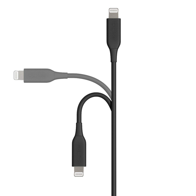 Amazon Basics ABS USB-A to Lightning Cable Cord, MFi Certified Charger for Apple iPhone, iPad, Black, 6-Ft - LeoForward Australia