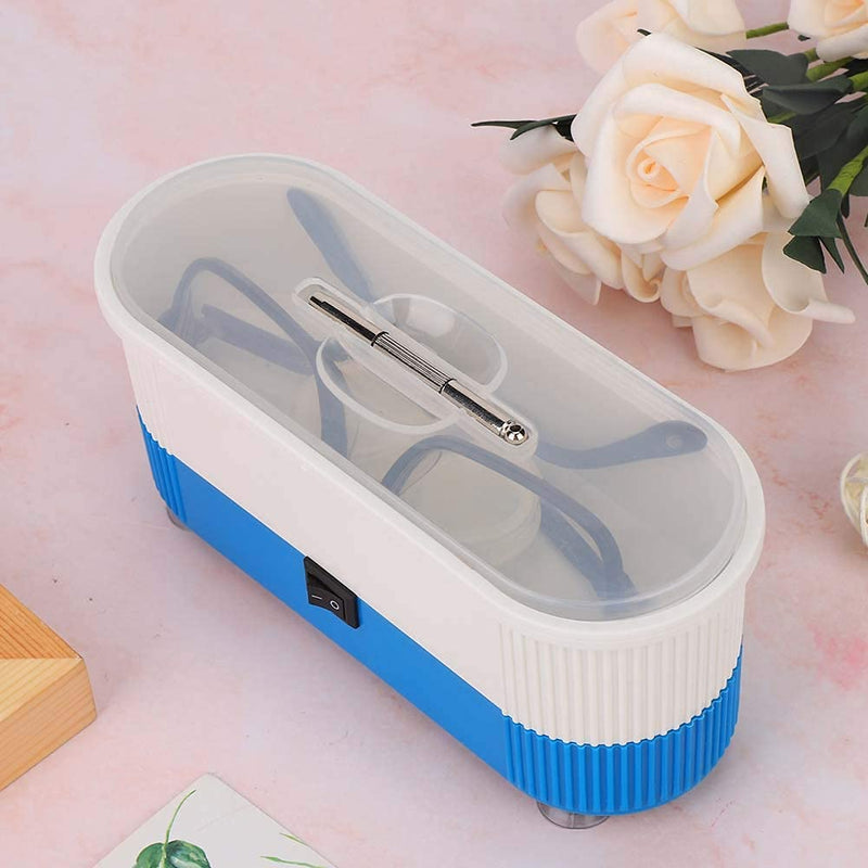  [AUSTRALIA] - Jiawu Ultrasonic Cleaner, Portable Cleaner Machine with Strong Power Suckers and Transparent Top Cover, Professional High Efficient Cleaning Machine for Jewelry, Glasses, Watches, Rings