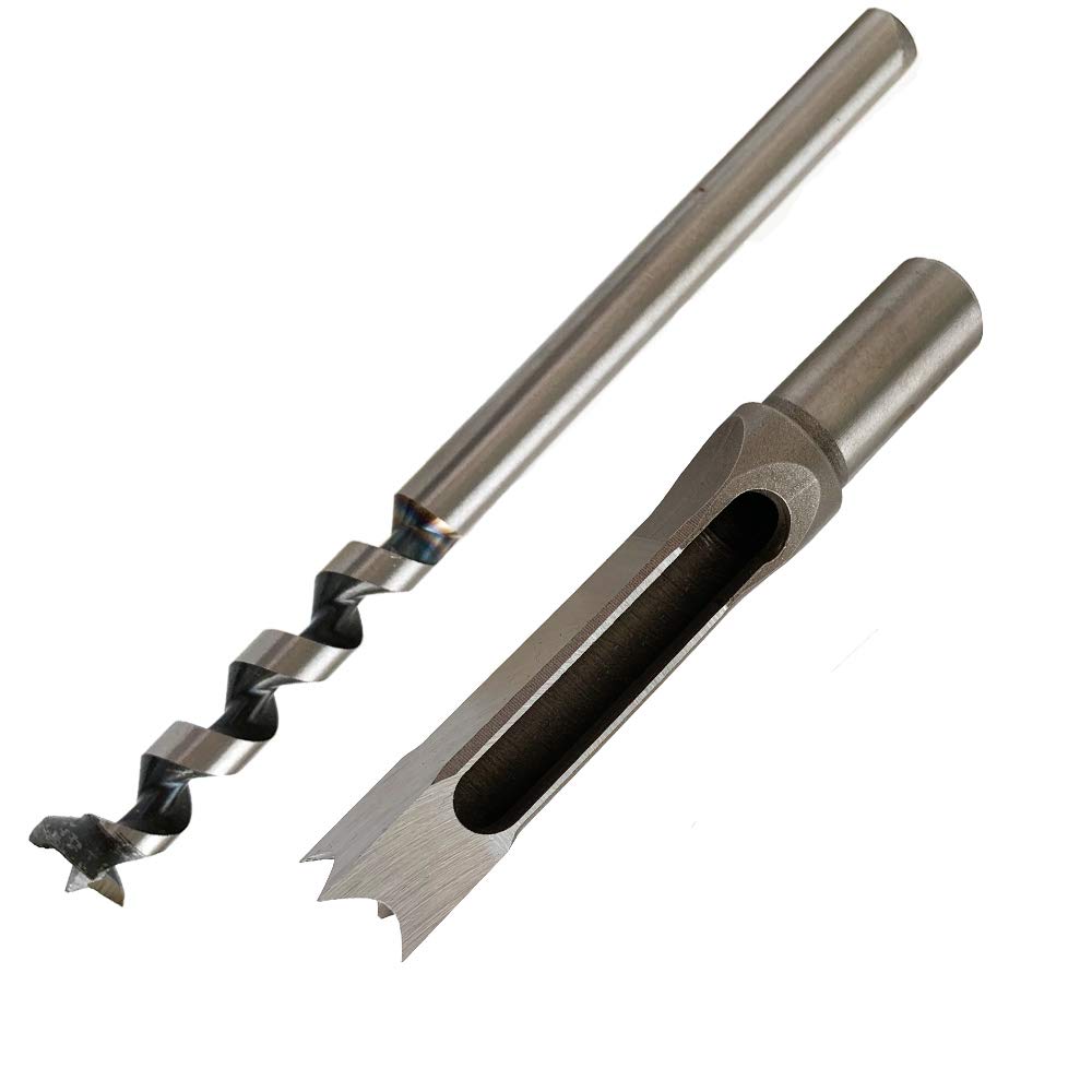  [AUSTRALIA] - Woodworking Mortising Chisel 3/4 inch Square Hole Power Tool Bit, Sharp and Durable Wood Square Hole Drill Bit