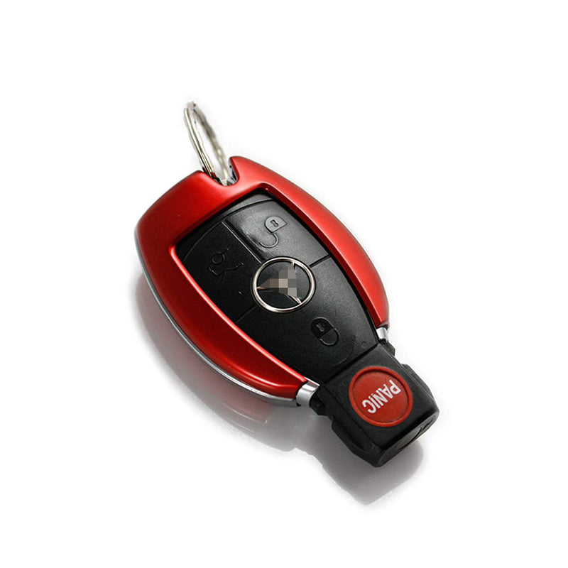  [AUSTRALIA] - Xotic Tech Keyless Smart Key Fob Shell Cover Case for Mercedes-Benz C E S M CLS CLK G Class Glossy Red