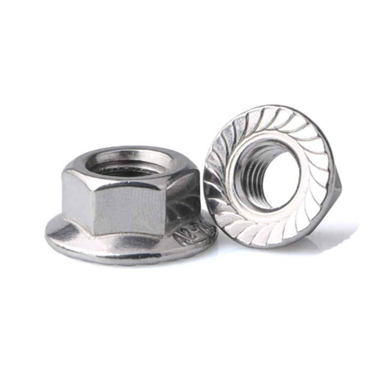  [AUSTRALIA] - FullerKreg 25 Pcs M8 x 1.25 A2 Stainless Steel DIN 6923 Serrated Hex Flange Nut, 18-8 Stainless Steel 304, Bright Finish M8 25PCS