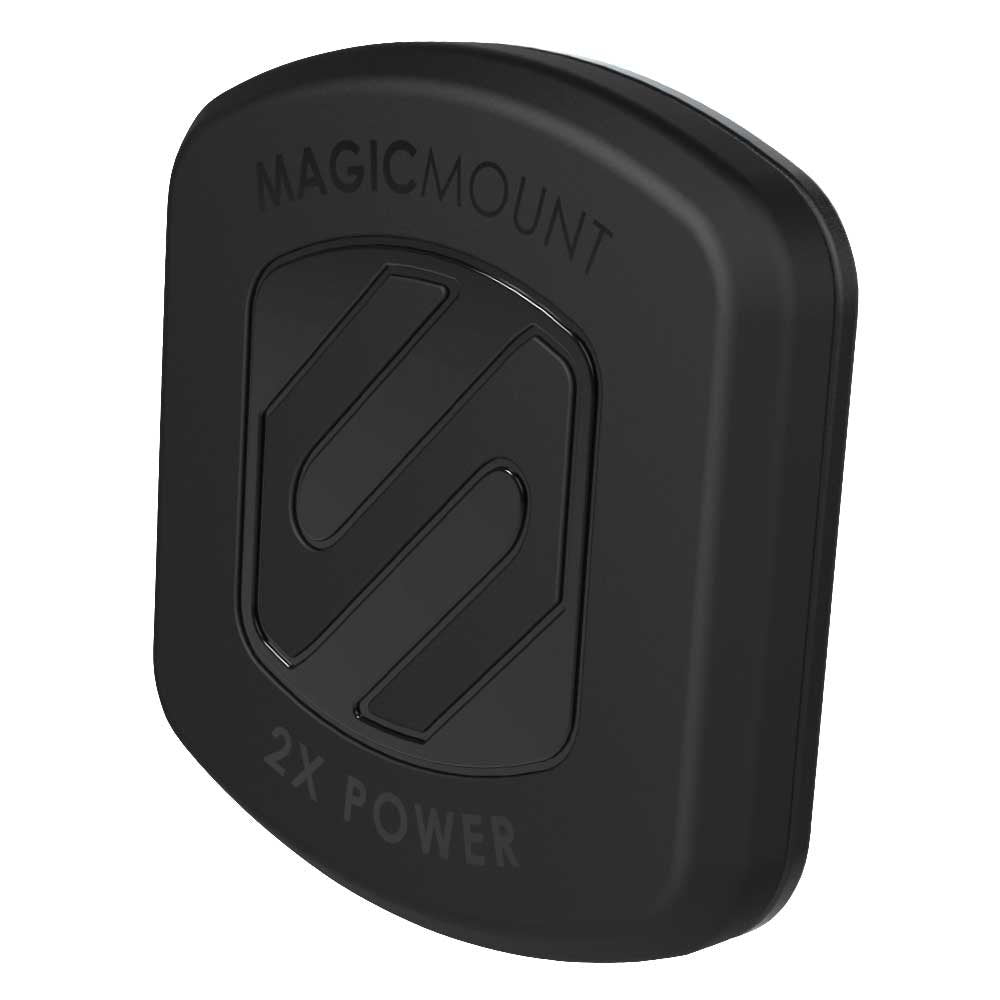  [AUSTRALIA] - Scosche MAGTFM2 MagicMount XL Universal Flush Mount Holder Phone Mount, Non-Slip Rubber Grip for Dash, Large Devices, for Car, Home, Office, Black