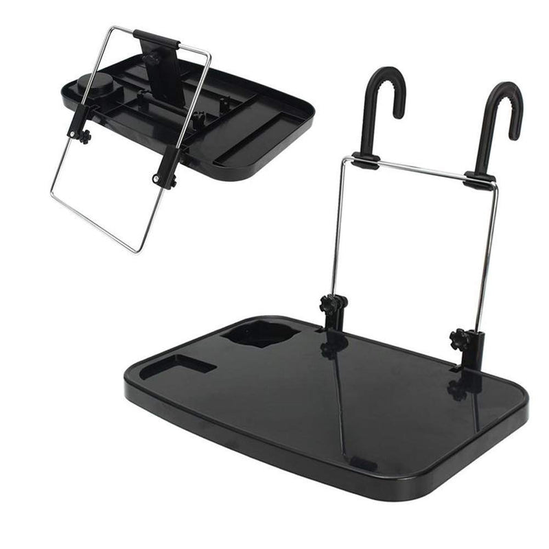  [AUSTRALIA] - ifory Multi-Functional Tablet Holder, Portable Car Vehicle Seat Back Mount Tray, Foldable Hanging Laptop Desk and Car Dining Food Drink Desk Cup Holder