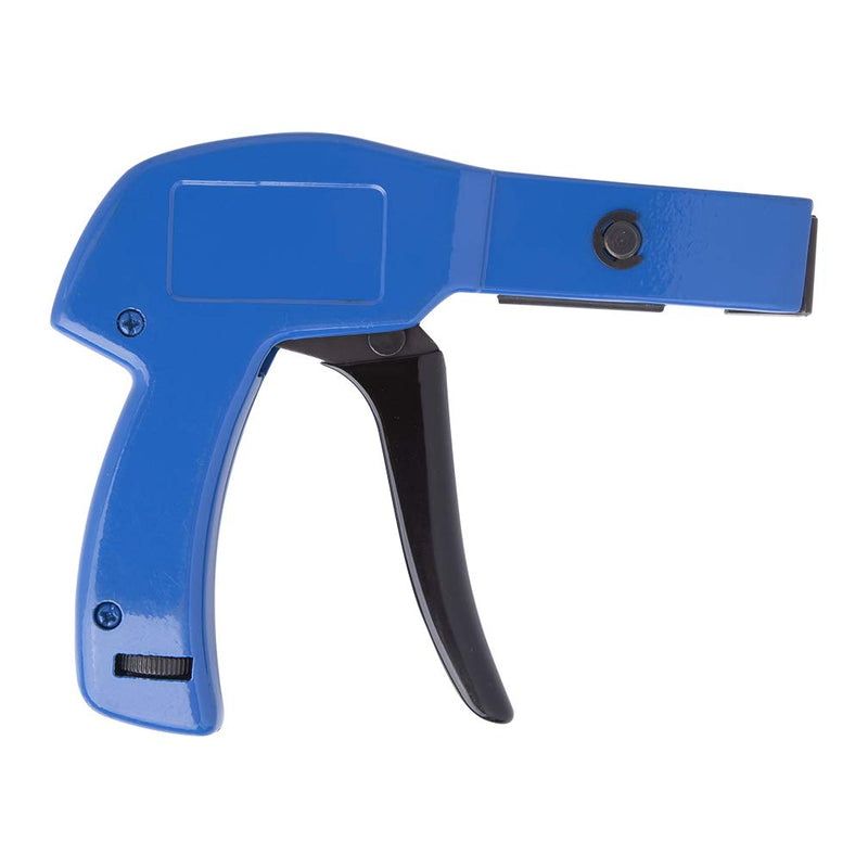  [AUSTRALIA] - Cable Tie Gun - Fastening and Cutting Tool with Steel Handle Special for Nylon Cable Tie Fasten and Cut Cables in Blue Cable Tie Gun