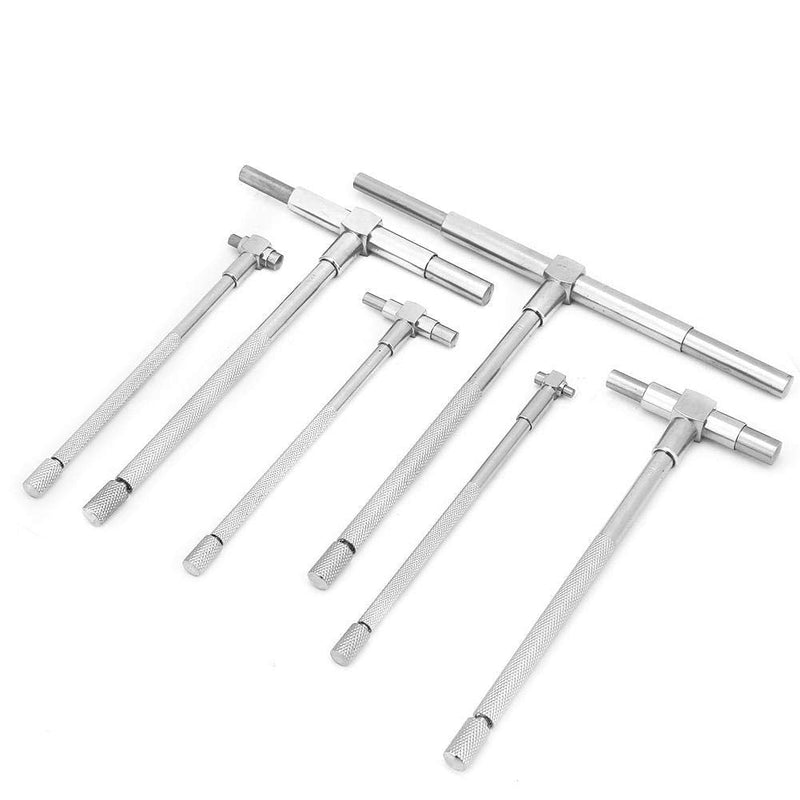  [AUSTRALIA] - 6pcs Telescopic Gauge 8-150mm Micrometer Measuring Tool with Adjustable Inner Diameter