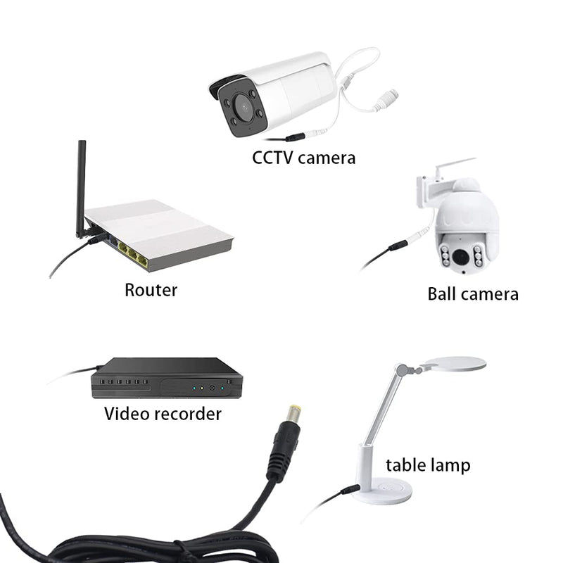  [AUSTRALIA] - UL Certification DC12V2A Power Adapter, AC100-240V to DC12V Transformer, Switching Power Supply for 12V Surveillance Cameras, 12V2A Power Adapter, 2.1mm X 5.5mm Plug (2 pcs)