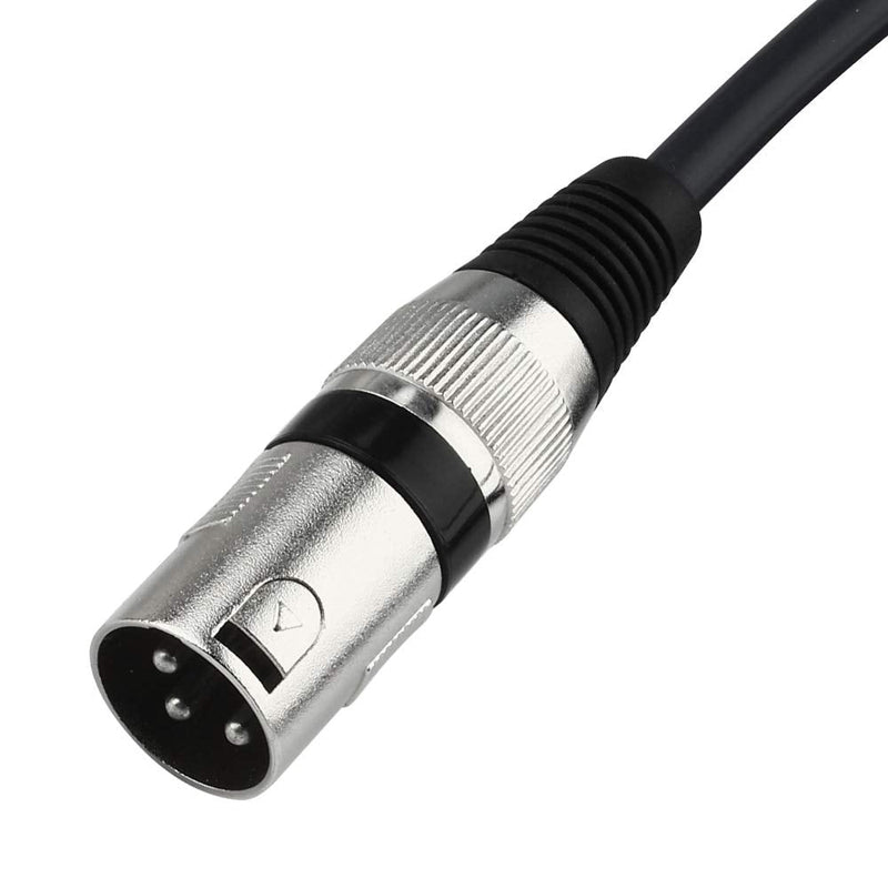  [AUSTRALIA] - DISINO Unbalanced 6.35mm(1/4 inch) TS Mono to XLR Male Cable Gold Plated Quarter inch to Male XLR Microphone Cable Interconnect Cable - 5 Feet/1.5 Meters