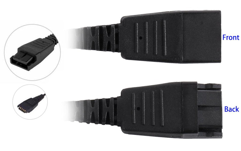  [AUSTRALIA] - Call Center Headset USB Plug QD Cable Adaptor for Jabra GN Headsets with Adjustable Volume and Microphone Mute Switch