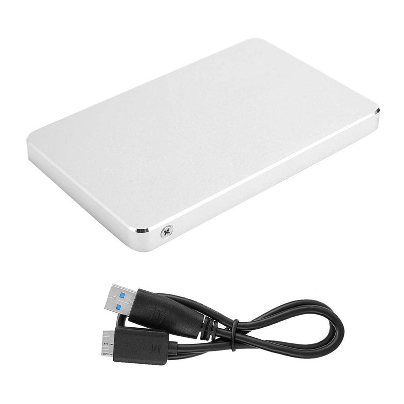  [AUSTRALIA] - Portable 500GB External Hard Drive Portable HDD, Small Portable Mobile Hard Disk– USB 3.0 for PC, Mac - External Solid State Drive,White