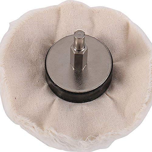  [AUSTRALIA] - polishing Ball Buffing Polishing Wheel for Drill Buffing Ball Cotton Polishing Mushroom/Cone Shaped Polishing Attachment with 1/4" Shank for manifolds Metal Stainless Steel Chrome Glass 4PCs