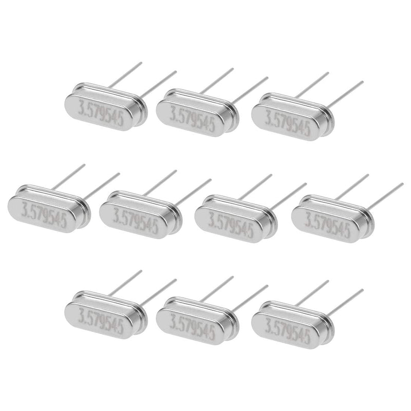  [AUSTRALIA] - uxcell DIP Quartz Crystal Oscillators Resonators 3.579545MHz HC-49S Replacements 10 Pcs