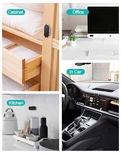  [AUSTRALIA] - [8 Strong Magnets] Multifunctional Mini 360 Degree Rotating Magnetic Phone Mount for Car, Office, Bed, Cabinet, Kitchen