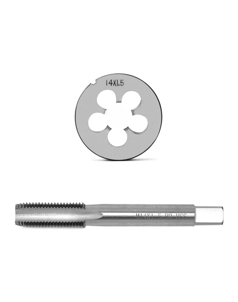  [AUSTRALIA] - QWORK® tap M14x1.5mm, tap and die set M14*1.5MM