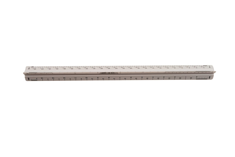 [AUSTRALIA] - ALVIN 110PC High Impact Plastic Architect Triangular Scale, White Drafting and Architecture Ruler for Drawing, Planning, and Design - Carded, 12 Inches 110PC - Architect