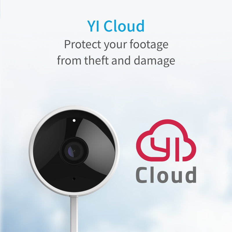 YI Security Camera Outdoor, 1080p Outside Surveillance Front Door IP Smart Cam with Waterproof, WiFi, Cloud, Night Vision, Motion Detection Sensor, Smartphone App, Works with Alexa Security Camera 1pc White - LeoForward Australia