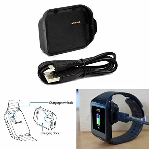 JahyShow Charger Compatible with Gear 2 Neo R381, Replacement Charging Cradle Dock Cable Cord Compatible for Samsung Gear 2 Neo R381 Smart Watch - LeoForward Australia