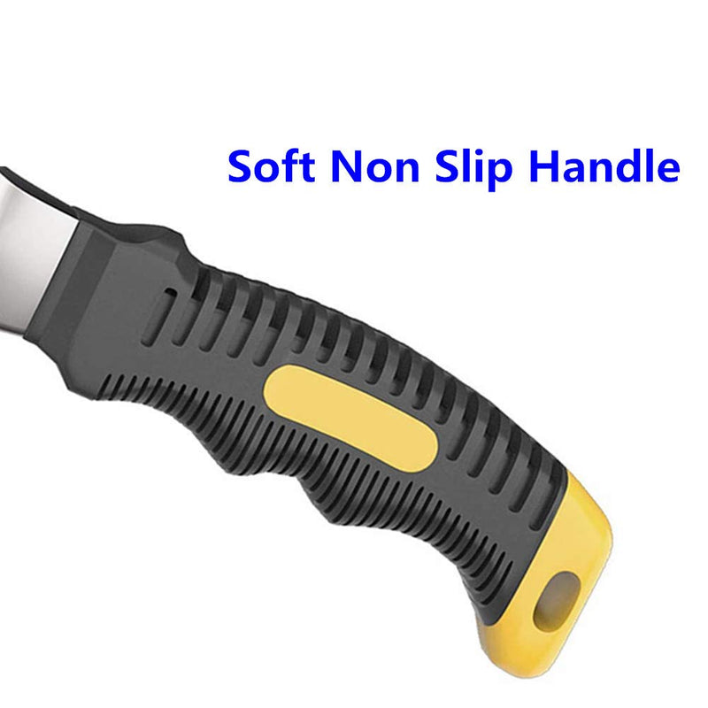  [AUSTRALIA] - 8 OZ Stubby Claw Hammer with Magnetic Nail Starter, Woodworking Hammer with Non-slip Handle Camping Hammer Small Hammer for Nailing Walls