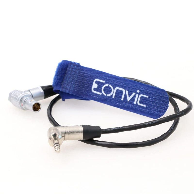  [AUSTRALIA] - Eonvic Right Angle 3.5mm Jack to Right Angle EXT 9 Pin Timecode Input Cable for RED Komodo 6K Cinema Camera (RA 9pin-RA 3.5mm) RA 9pin-RA 3.5mm