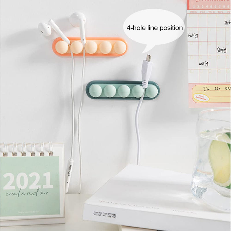  [AUSTRALIA] - 3 PACK Cable Clips Desktop Cable Manager USB Cable Cord Holder Wire Organizer Silicone Self Adhesive for Desktop Cable Organizers