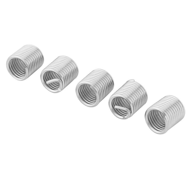  [AUSTRALIA] - 100pcs Stainless Steel SS304 Coiled Wire Helical Screw Thread Inserts M8 x 1.25 x 2D Length for Helical Repair