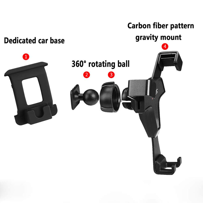  [AUSTRALIA] - Beerte Phone Holder fit for BMW 3 Series 2012-2018,BMW 4 Series 2013-2020,Adjustable Car Air Vent,360 °Rotation,Car Dashboard Cell Phone Mount fit for Any inches Mobile Phone (Carbon Fiber) Carbon Fiber