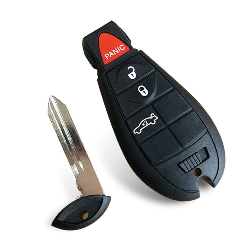  [AUSTRALIA] - BESTHA 2 New Replacement 4 Button Keyless Entry Remote Key Fob Transmitter for M3N5WY783X Chrysler 300/Dodge Charger Challenger Magnum With Ignition key IYZ-C01C