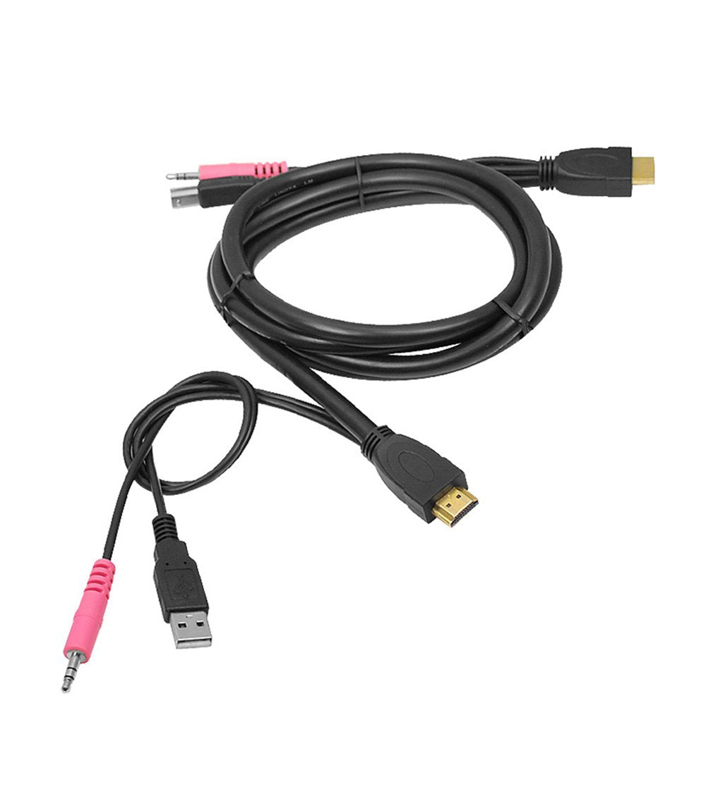  [AUSTRALIA] - SIIG CE-KV0211-S1 USB HDMI KVM Cable with Audio and Mic
