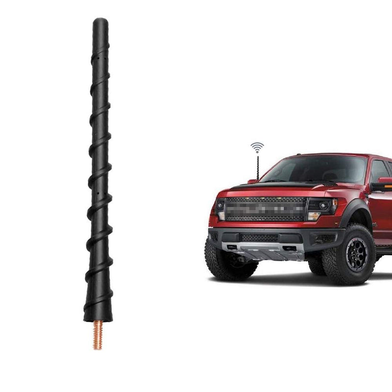  [AUSTRALIA] - CORONIR 7.2 inch Spiral Antenna Compatible with Ford F-150 Series 2009-2020 Flexible Rubber Car Antenna Replacement Antenna Mast Designed for Optimized Car Radio FM AM Reception