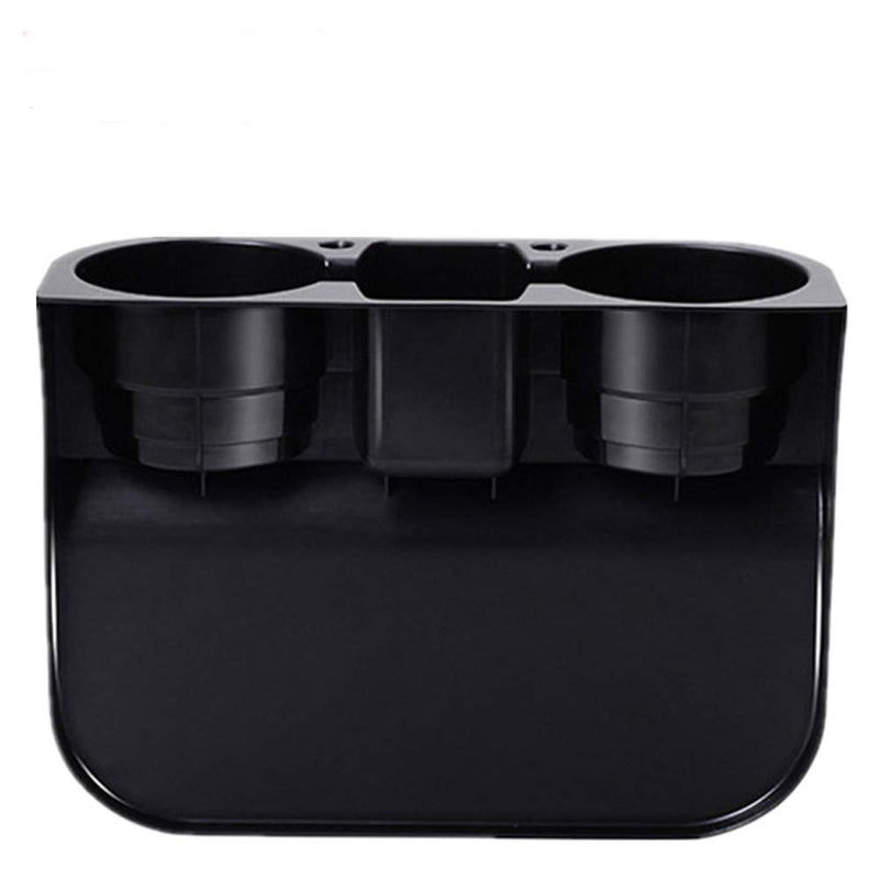  [AUSTRALIA] - GJMALL Car Cup Holder Water Cup Holder Organizer The Multi-Function Water Cup Holder Drinks Beverage Bottle Stand Storage Organizer (Black) Black