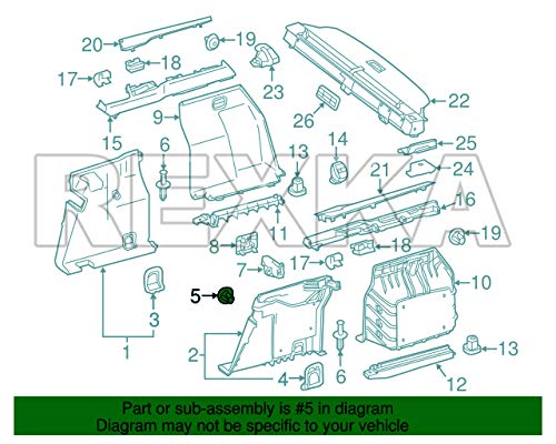 Rexka 15pcs Green Door Trim Panel Clips Fateners 007-988-99-78 for Mercedes Benz W140 W163 W171 W208 W209 W210 W211 W212 W220 W221 W240 - LeoForward Australia