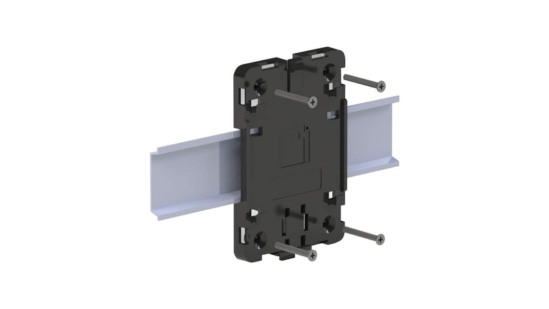  [AUSTRALIA] - MaticBox4 Case for Raspberry Pi 4 – Low Profile, Stackable, Universally Mountable DIN Rail, Automation Friendly, Fan Support (Black Metallic) Black Metallic
