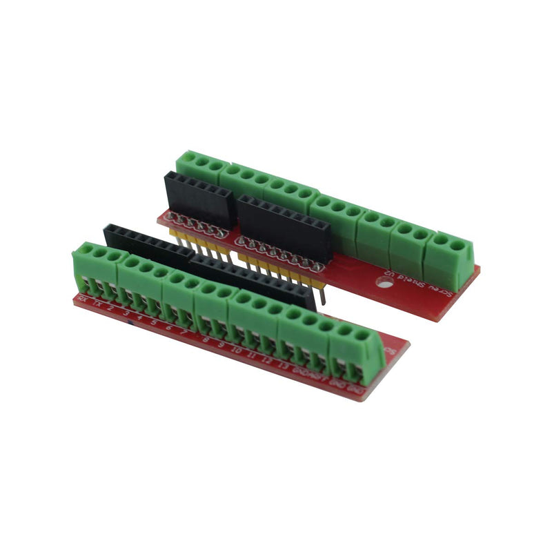  [AUSTRALIA] - DEVMO 2Pcs Proto Screw Shield V2 Expansion Board Terminal Compatible with Ar-duino UNO R3 Top